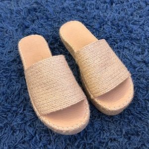 beachy platform sandals